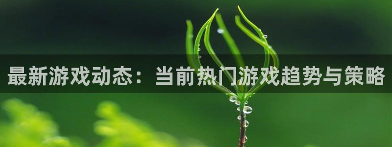长征娱乐怎么注册：最新游戏动态：当前热门游戏趋势与策略